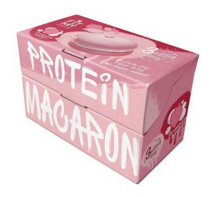 Печенье протеиновое FIT KIT Protein Macaron (Клубника-йогурт) (75 г)